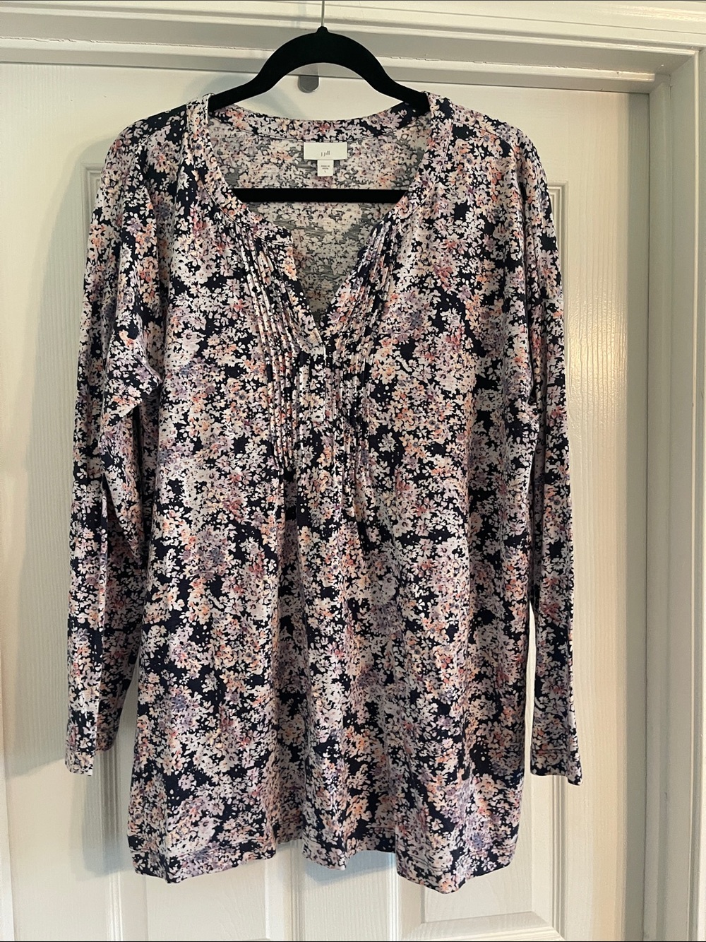 J. Jill Floral blouse tunic top-Sz Large